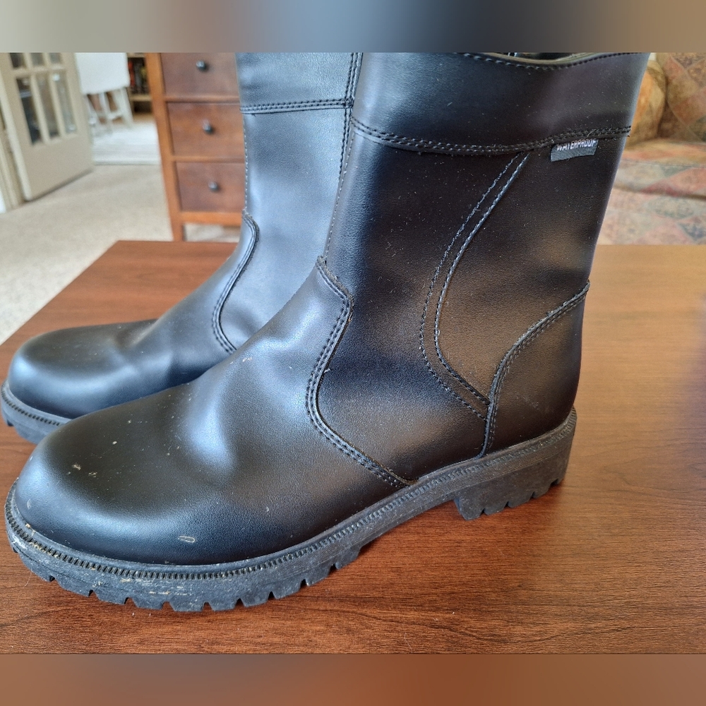 Waterproof Black Boots with Modern Comfort By Huntersbay Size 9 - Picture 3 of 7